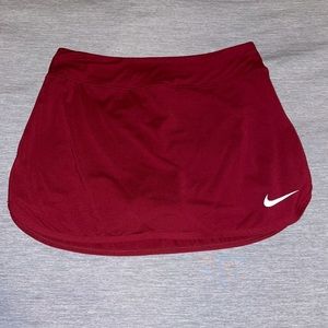 Red Nike tennis skirt, size small